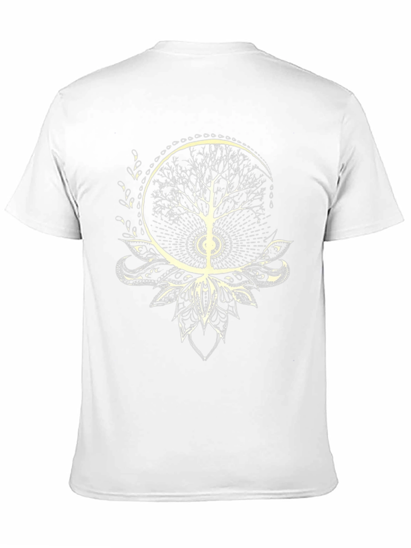 Tree of Life Lotus Graphic Tee - Black