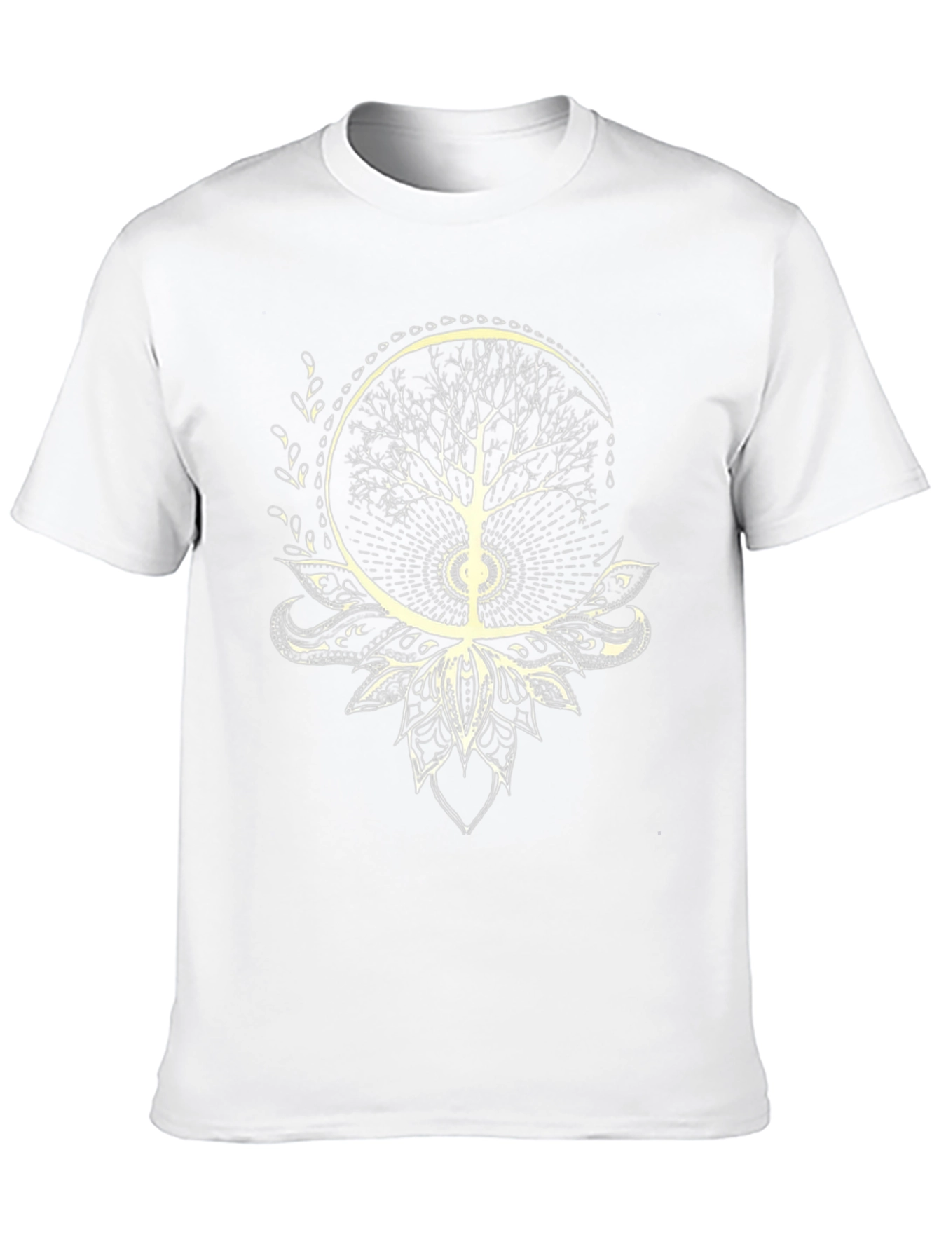 Tree of Life Lotus Graphic Tee - Black