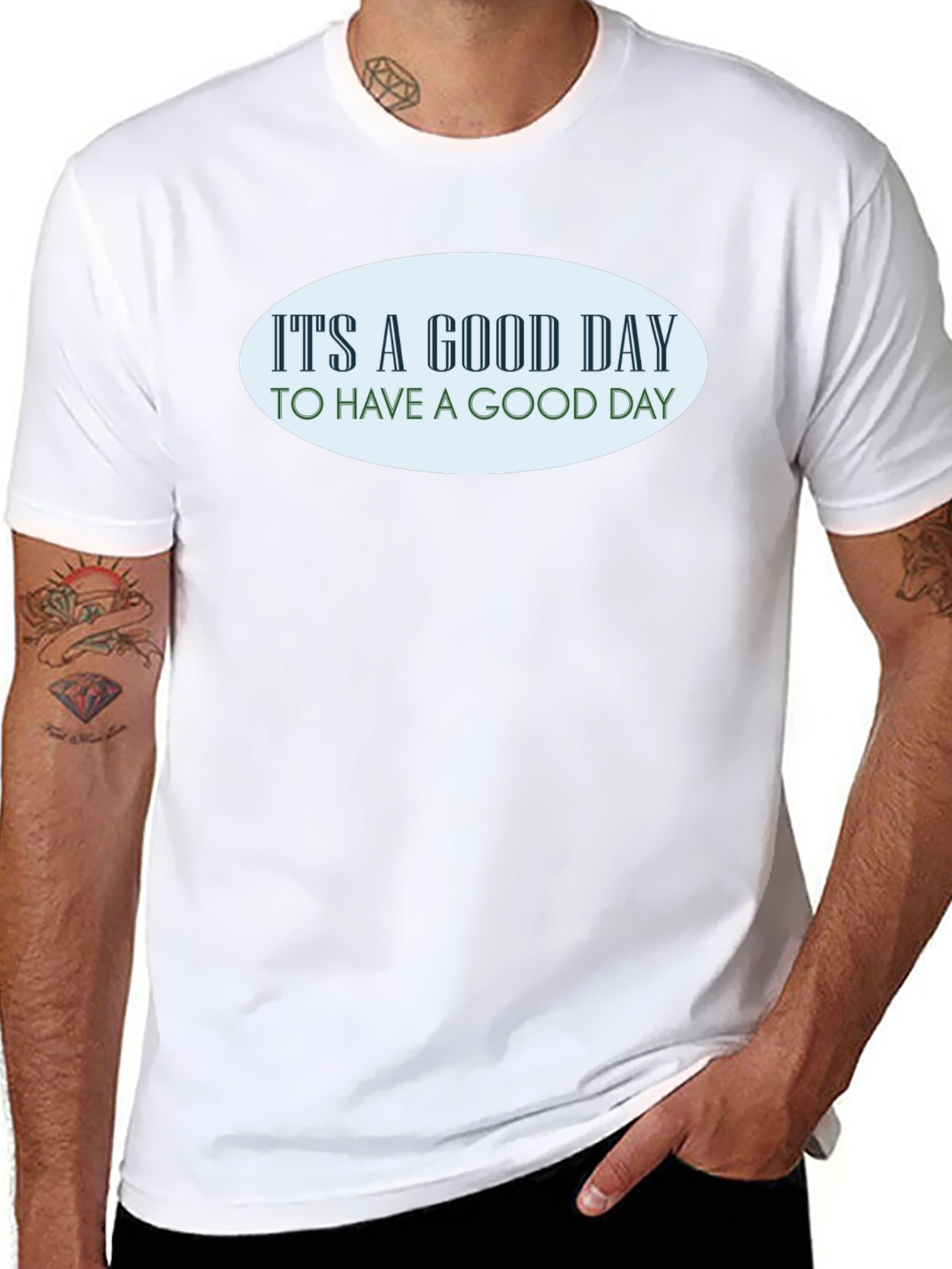 Good Day T-Shirt - Black Graphic Tee