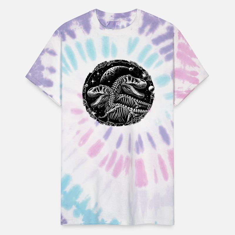 Black and white dinosaur skeletons for dino fans