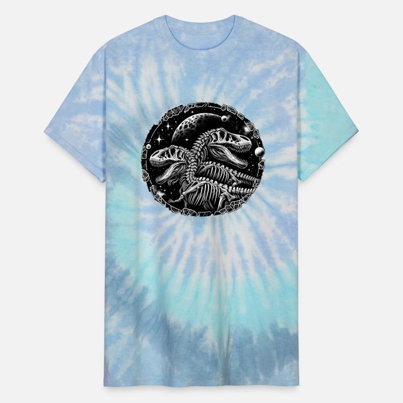 Black and white dinosaur skeletons for dino fans