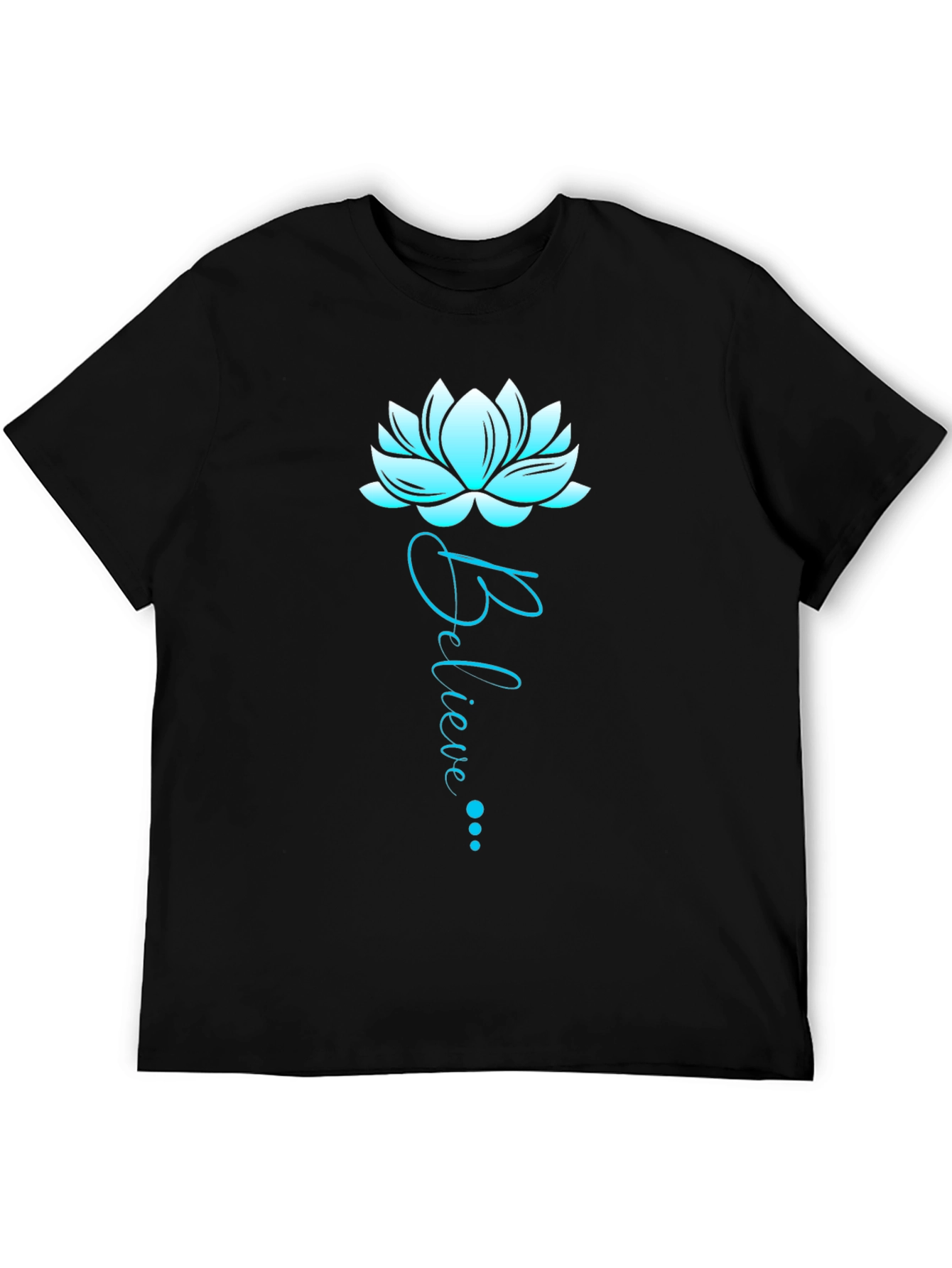 Believe Lotus Graphic Tee - Soft Cotton Blend