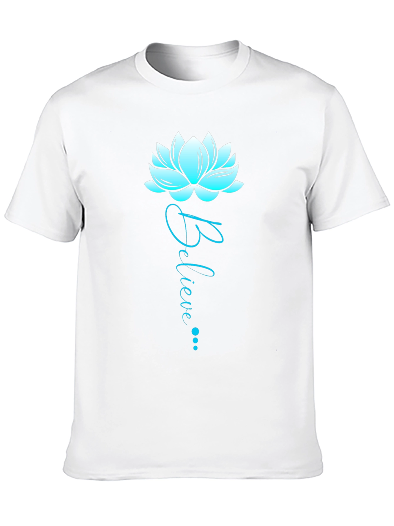 Believe Lotus Graphic Tee - Soft Cotton Blend