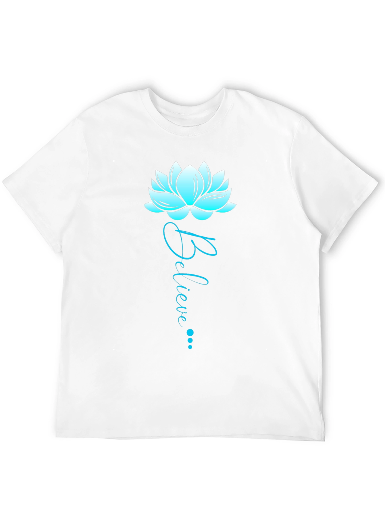 Believe Lotus Graphic Tee - Soft Cotton Blend