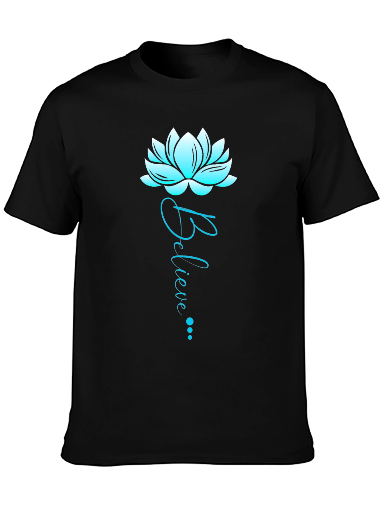 Believe Lotus Graphic Tee - Soft Cotton Blend