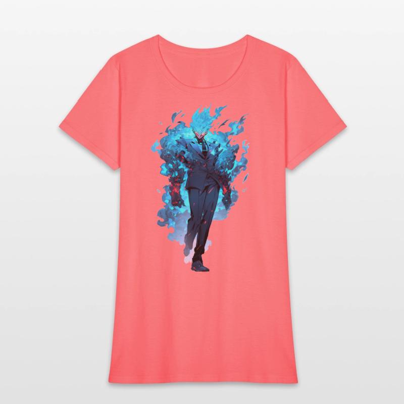 Blue Fire Demon Fantasy Anime Shounen Manga Otaku