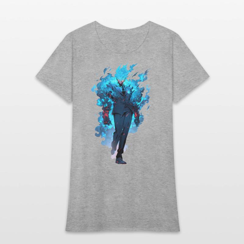 Blue Fire Demon Fantasy Anime Shounen Manga Otaku