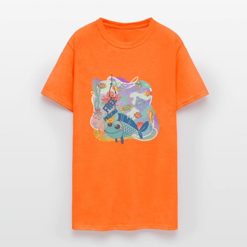 Blue Fish At Sea Ocean, Got Free Piercing Fishing