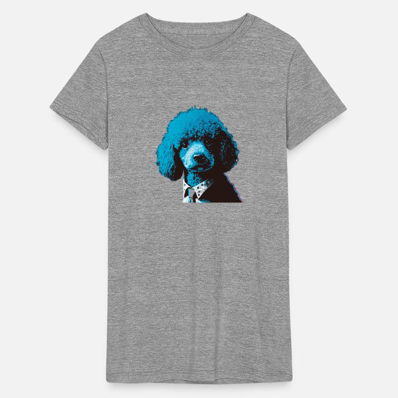 Blue poodle