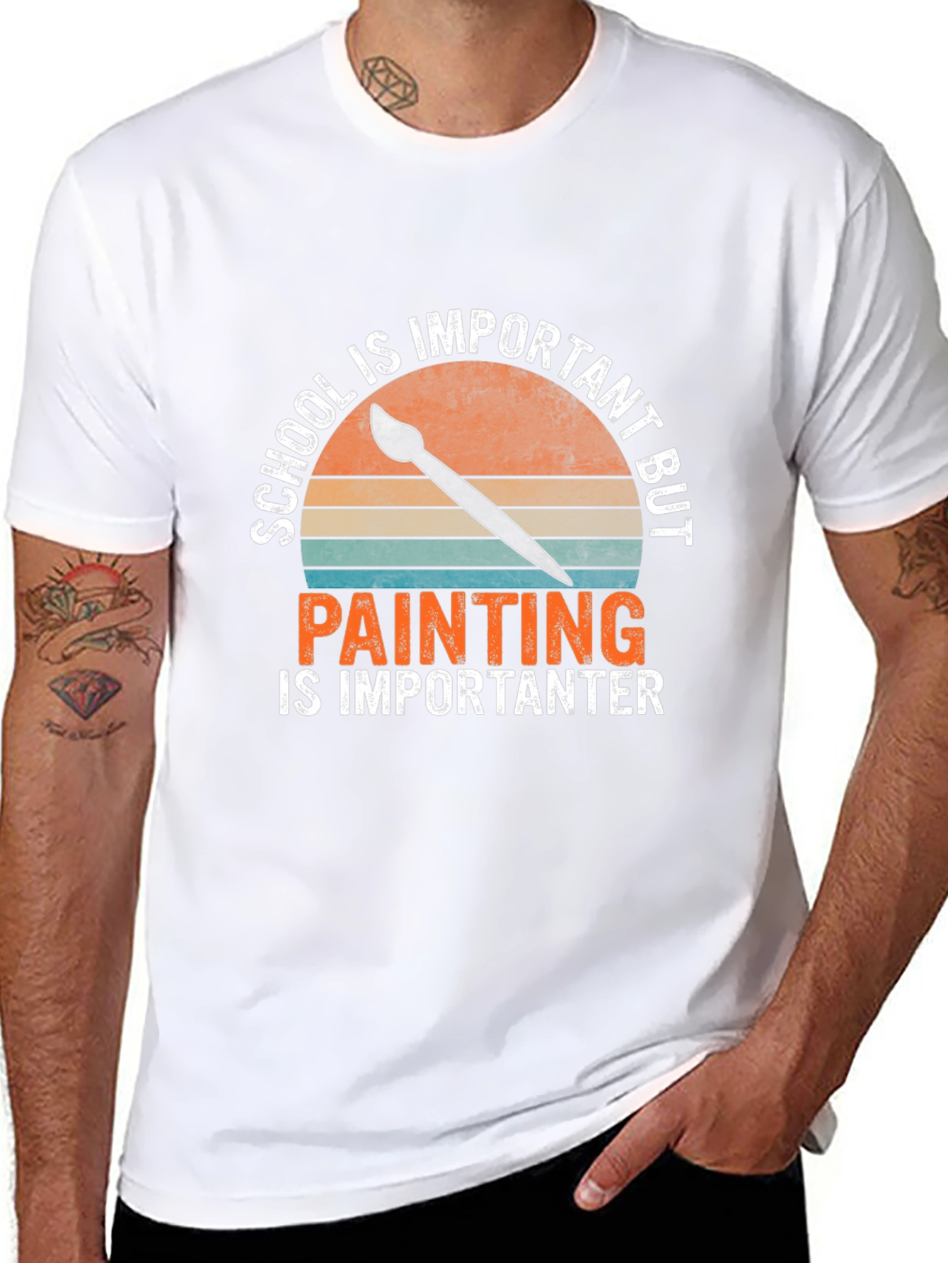 School Important Painting Is Importanter T-Shirt
