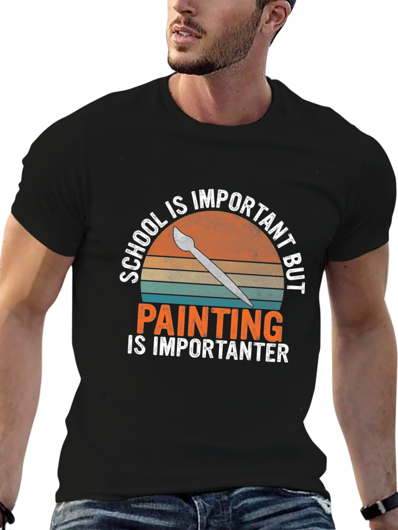 School Important Painting Is Importanter T-Shirt