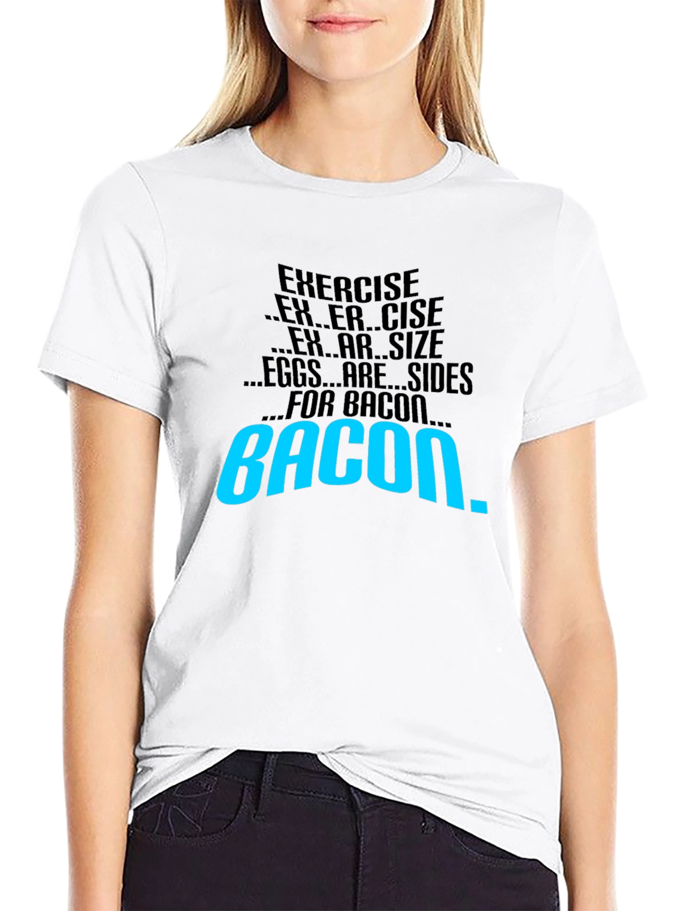 Bacon Motivation T-Shirt - Exercise Side Dish