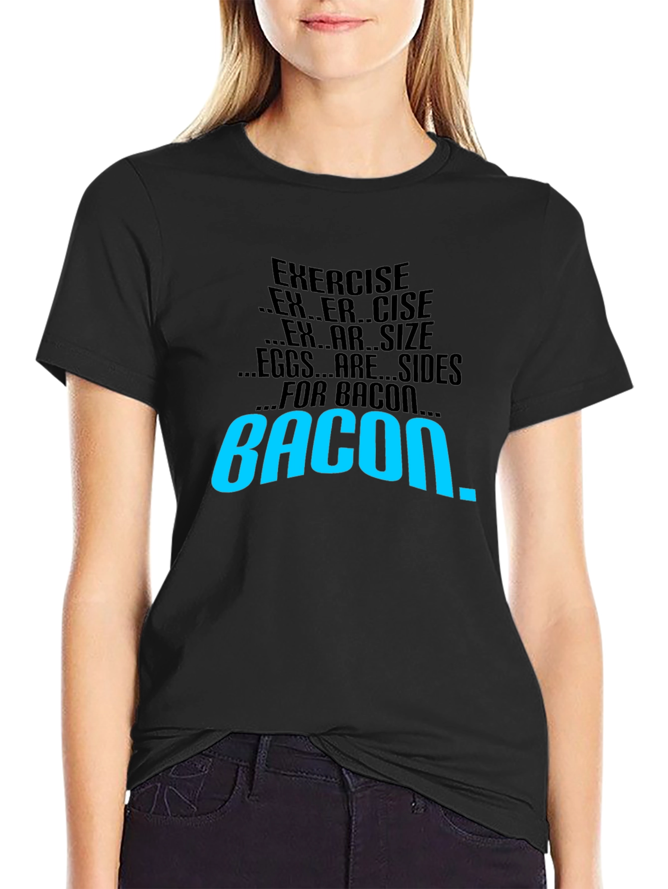Bacon Motivation T-Shirt - Exercise Side Dish