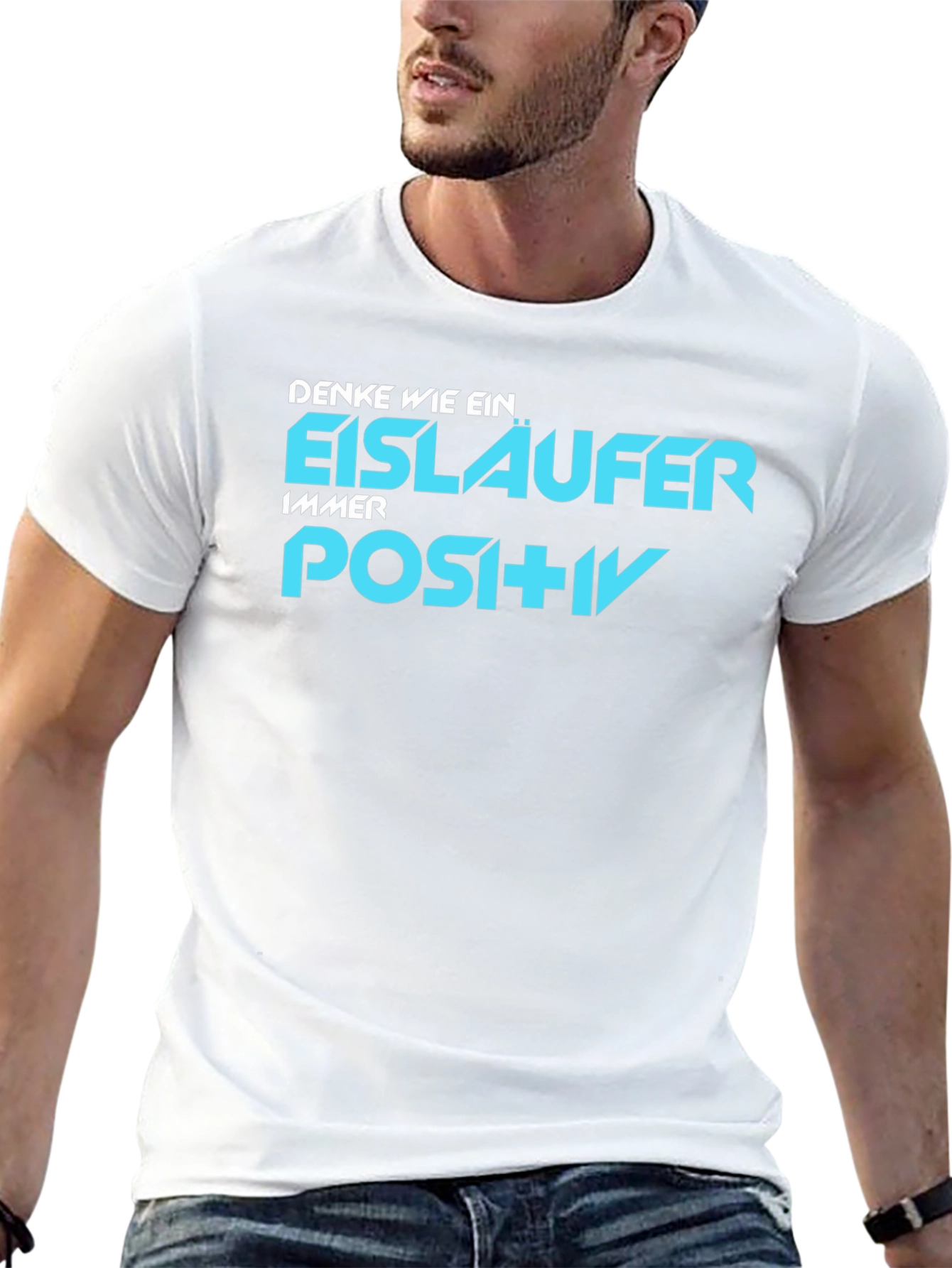 Denke Wie Ein Eisläufer Positive T-Shirt