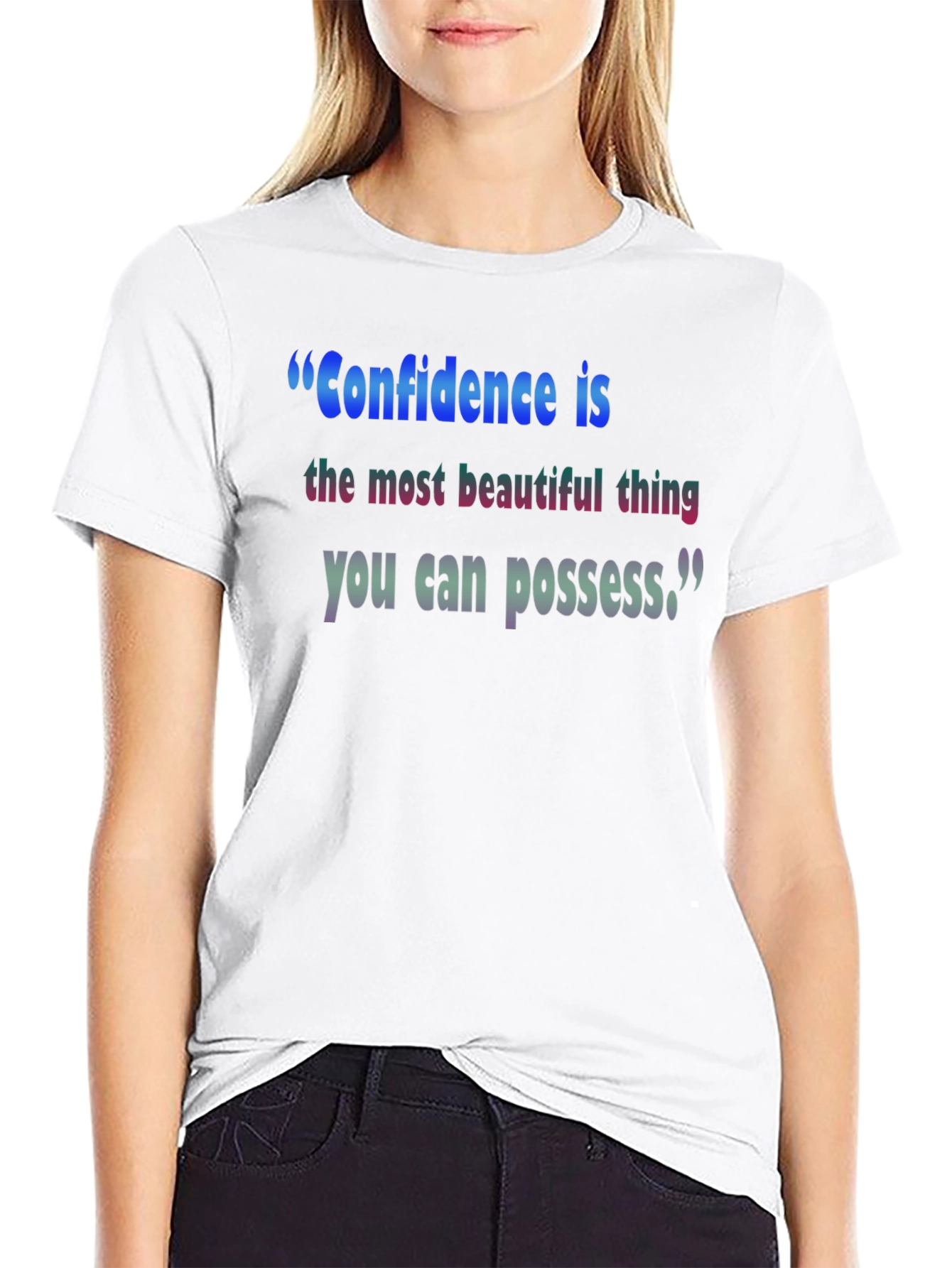 Inspirational Confidence T-Shirt - Black