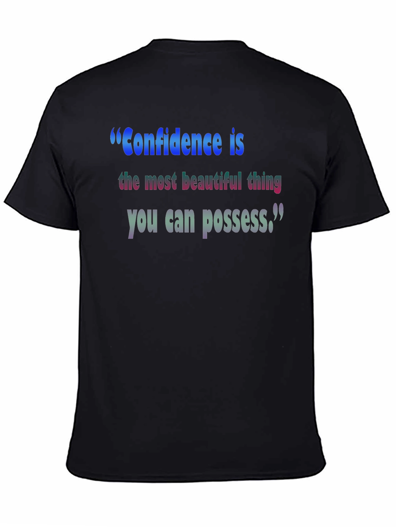 Inspirational Confidence T-Shirt - Black
