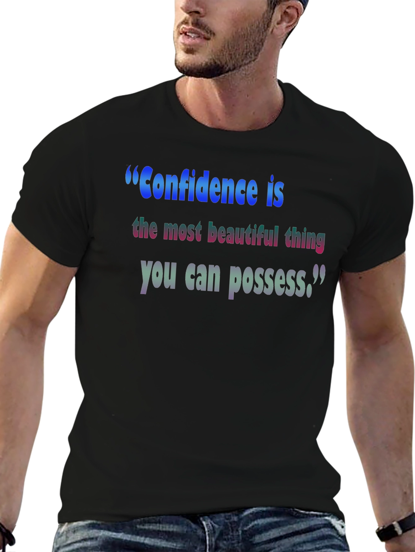 Inspirational Confidence T-Shirt - Black