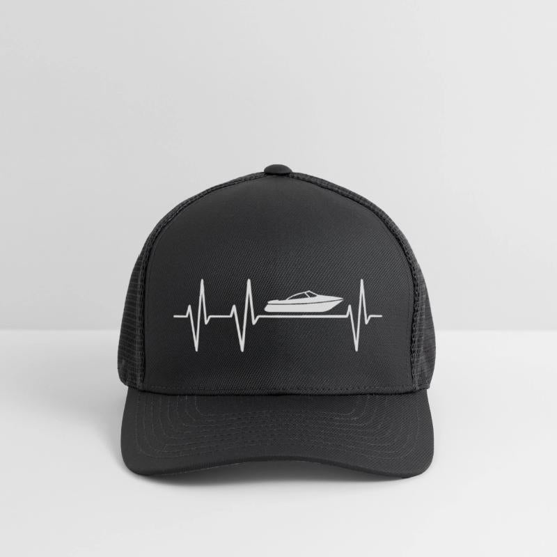 Boat Heartbeat Boating or Sailing with Ship