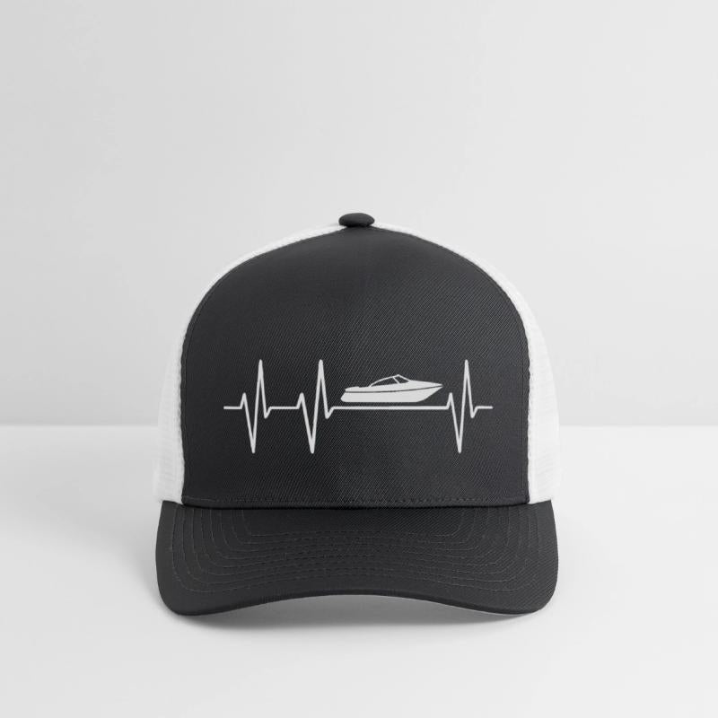 Boat Heartbeat Boating or Sailing with Ship