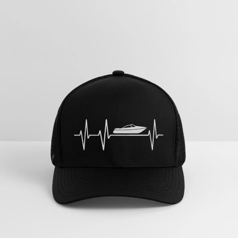 Boat Heartbeat Boating or Sailing with Ship