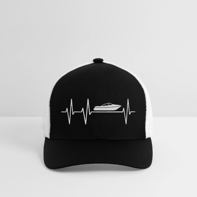 Boat Heartbeat Boating or Sailing with Ship