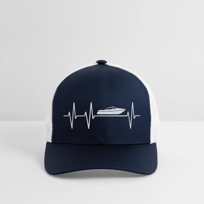 Boat Heartbeat Boating or Sailing with Ship