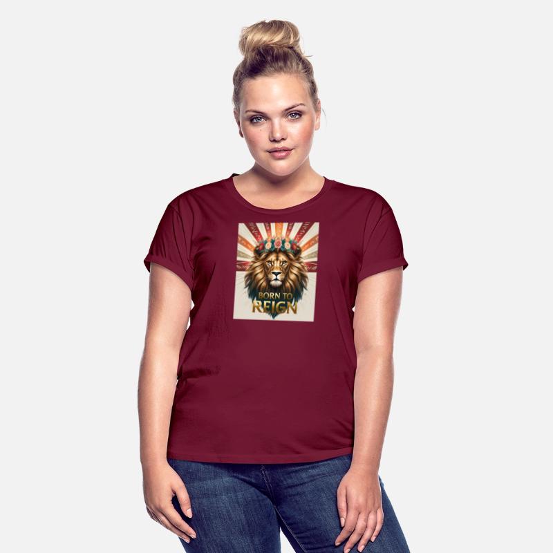 Born to Reign Lion T-Shirt Bold Royal Jungle King