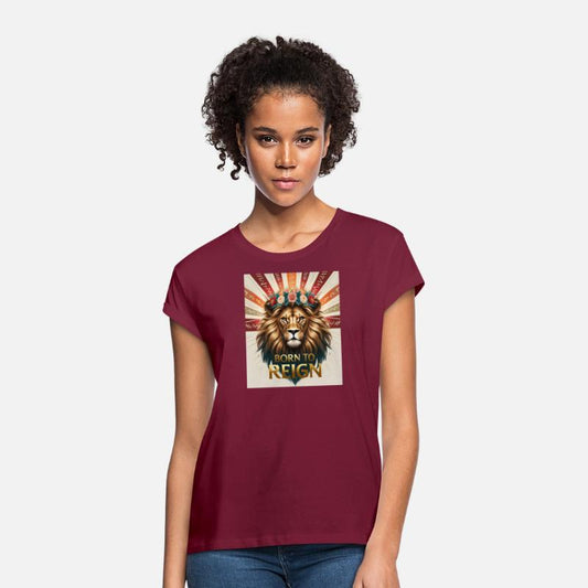 Born to Reign Lion T-Shirt Bold Royal Jungle King