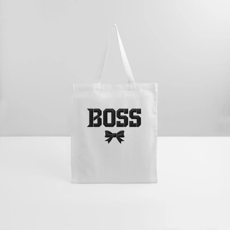 BOSS Text With Minimalist Bow