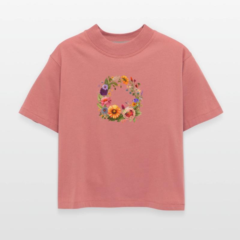 Botanical Wreath Sunset Garden Tones