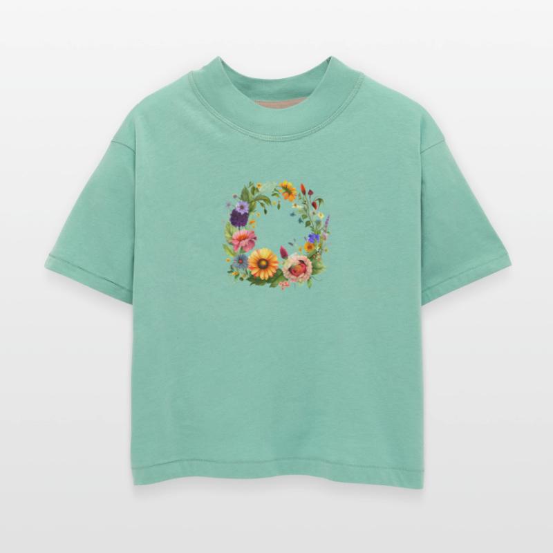 Botanical Wreath Sunset Garden Tones