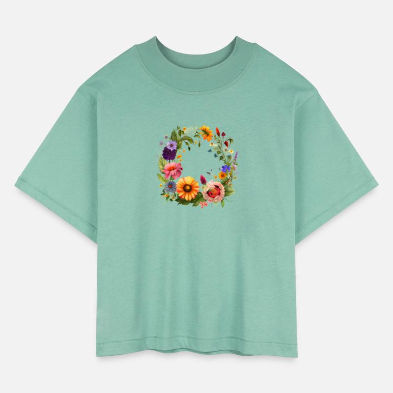 Botanical Wreath Sunset Garden Tones