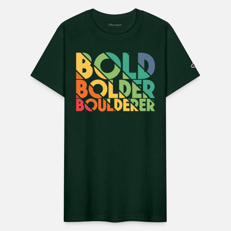 Bouldering Bold Bolder Boulderer