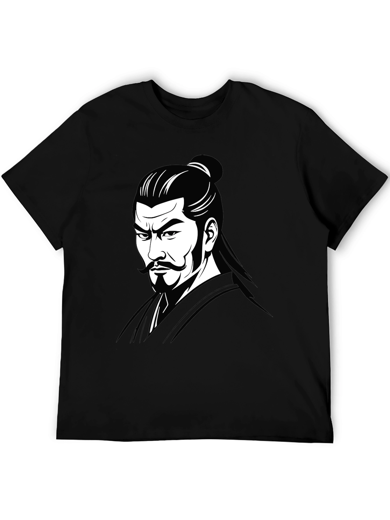 Samurai Warrior Graphic Print T-Shirt