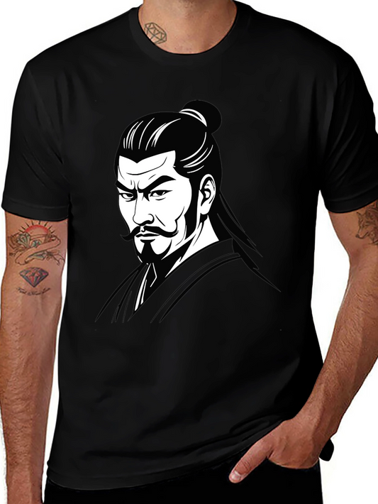 Samurai Warrior Graphic Print T-Shirt