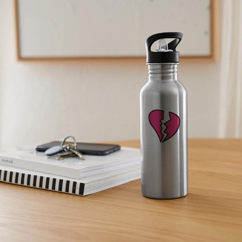 Broken Heart Design With Two Shades of Red Vector