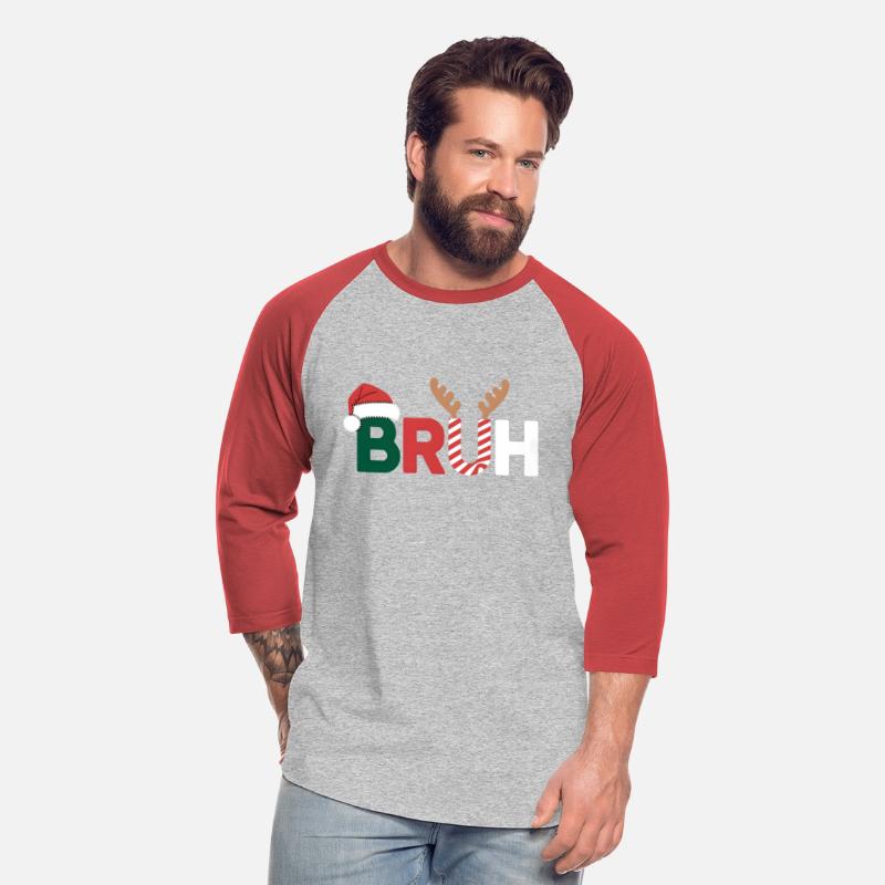 Bruh Christmas Shirt Kids Xmas Teens Boys Funny