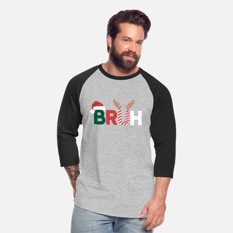 Bruh Christmas Shirt Kids Xmas Teens Boys Funny