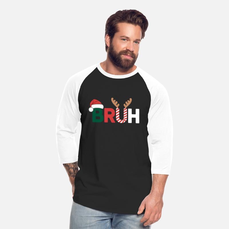 Bruh Christmas Shirt Kids Xmas Teens Boys Funny