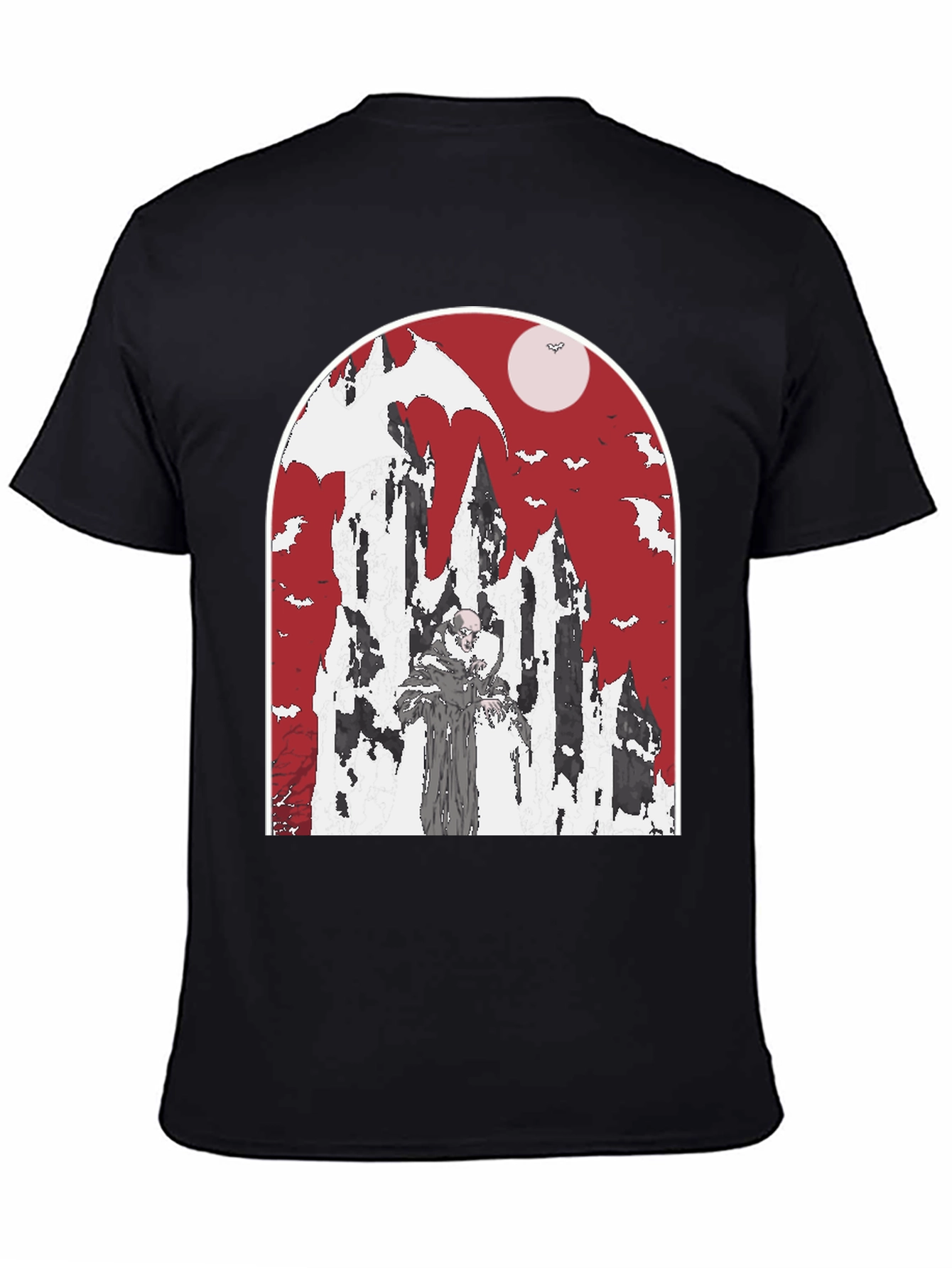 Vampire Castle T-Shirt - Spooky Halloween Tee