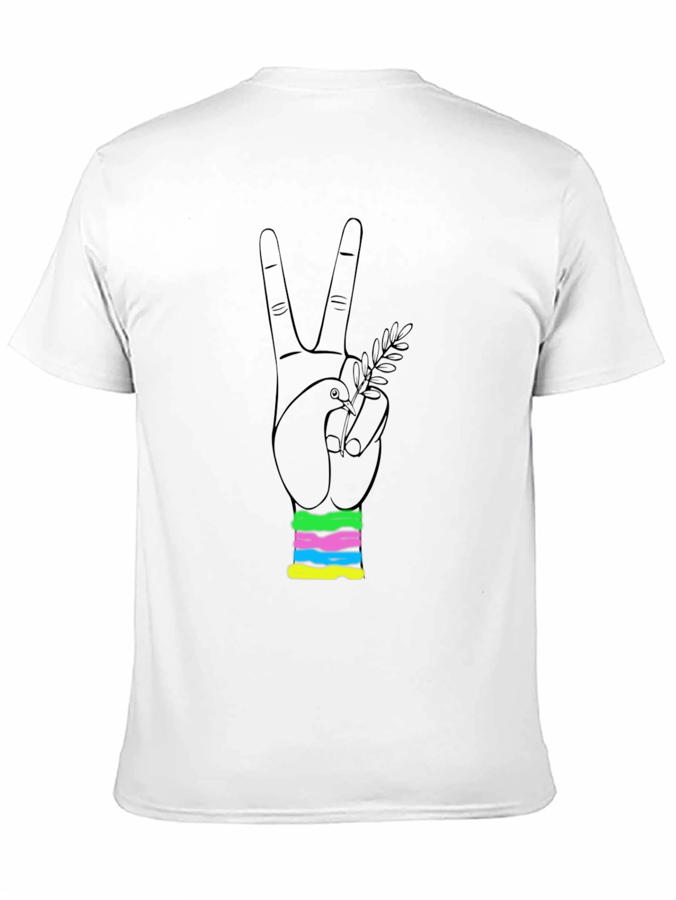 Peace Dove Graphic Black T-Shirt