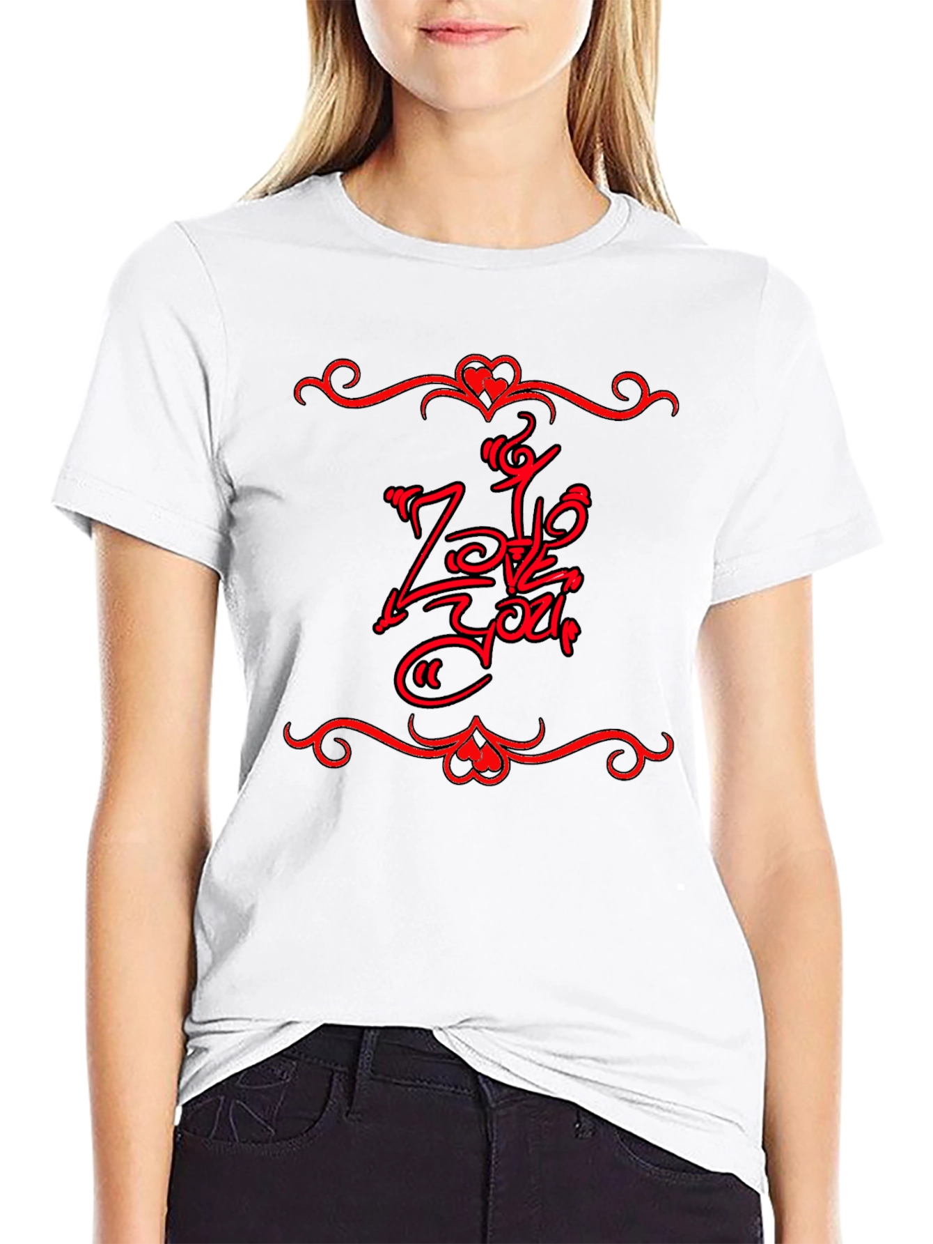 Love You Graphic Tee - Mens Black T-Shirt
