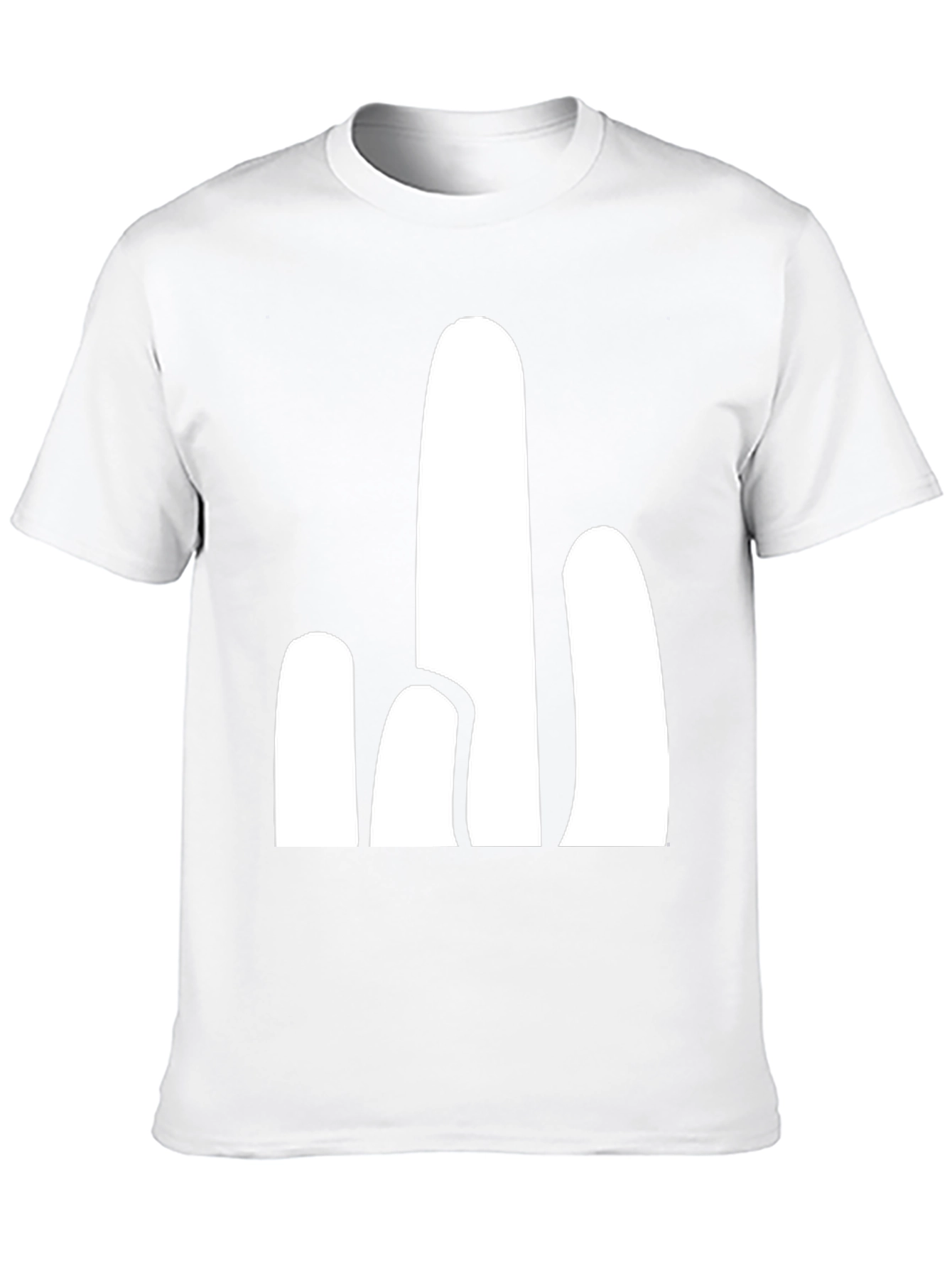 Abstract Cactus Graphic Tee - Modern Desert Style