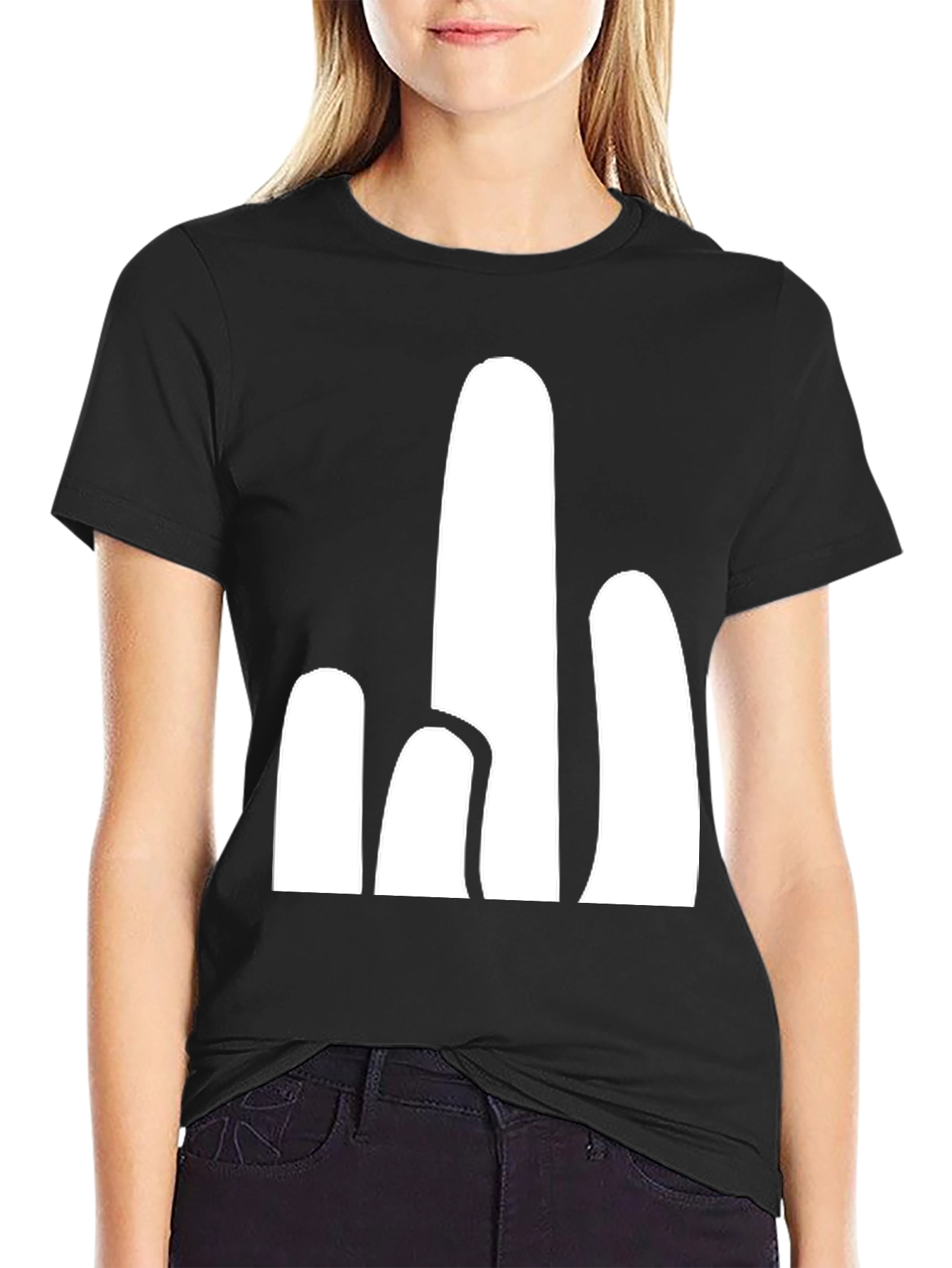 Abstract Cactus Graphic Tee - Modern Desert Style