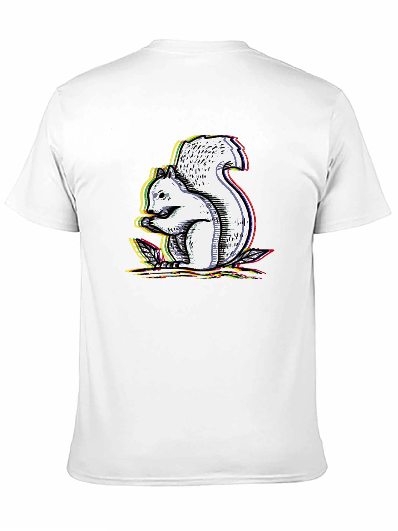 Squirrel Graphic Black T-Shirt