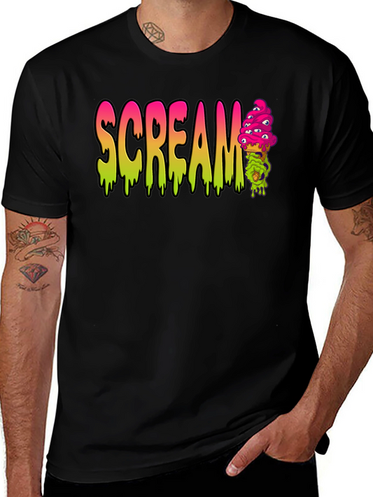 Scream Ice Cream Graphic T-Shirt - Unique Horror Tee