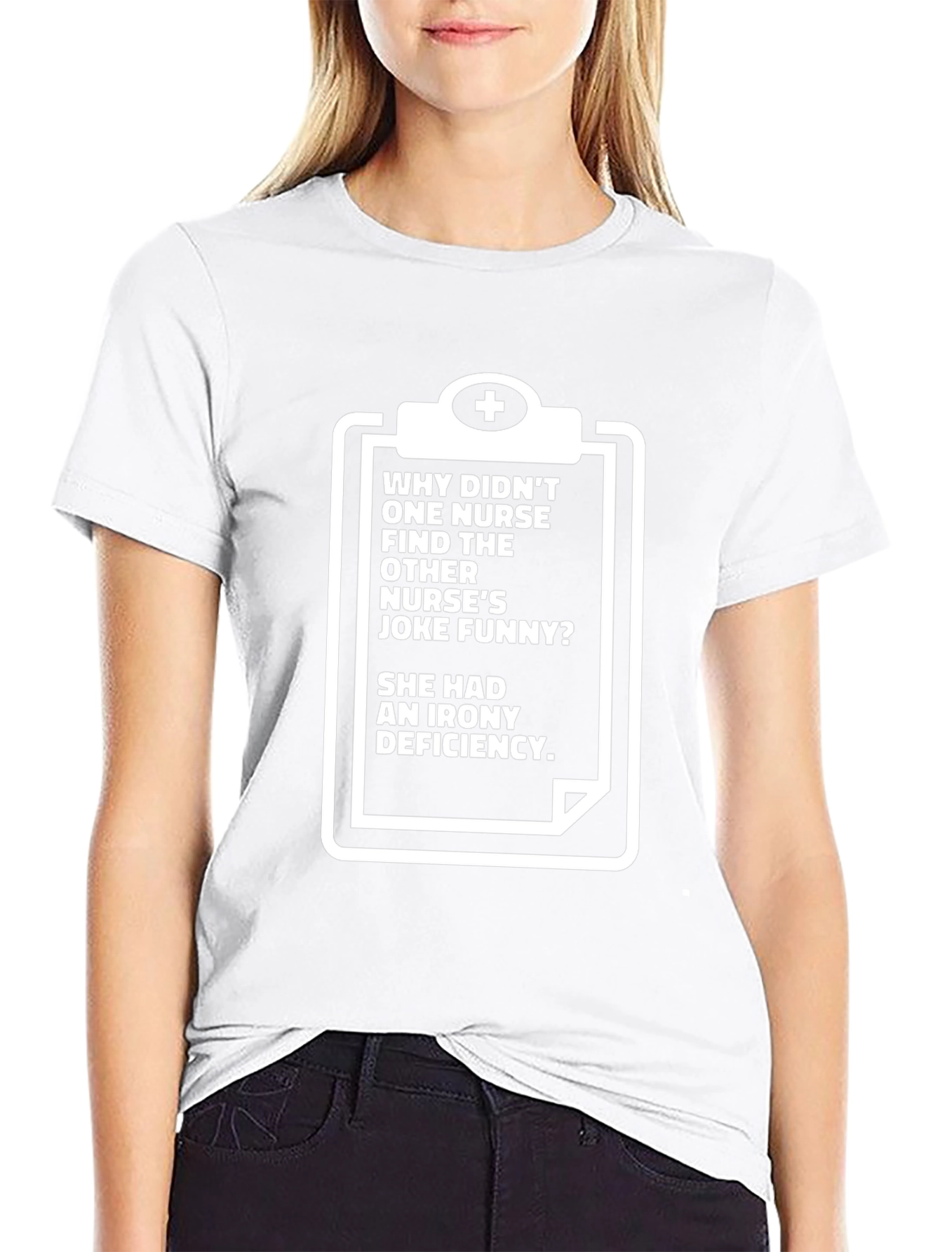 Funny Nurse Irony Deficiency T-Shirt