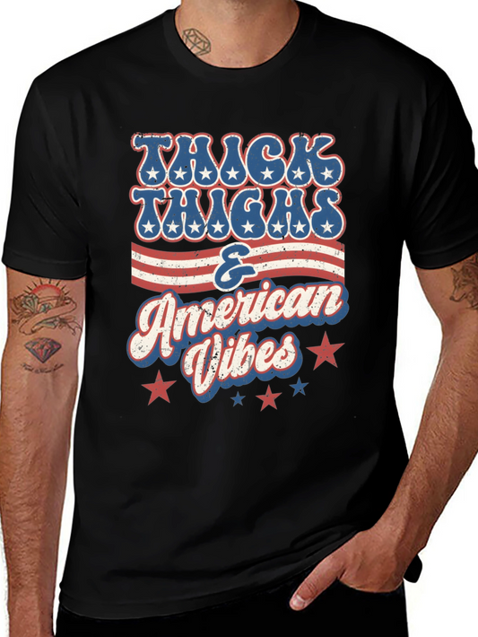 Thick Thighs American Vibes Graphic Tee
