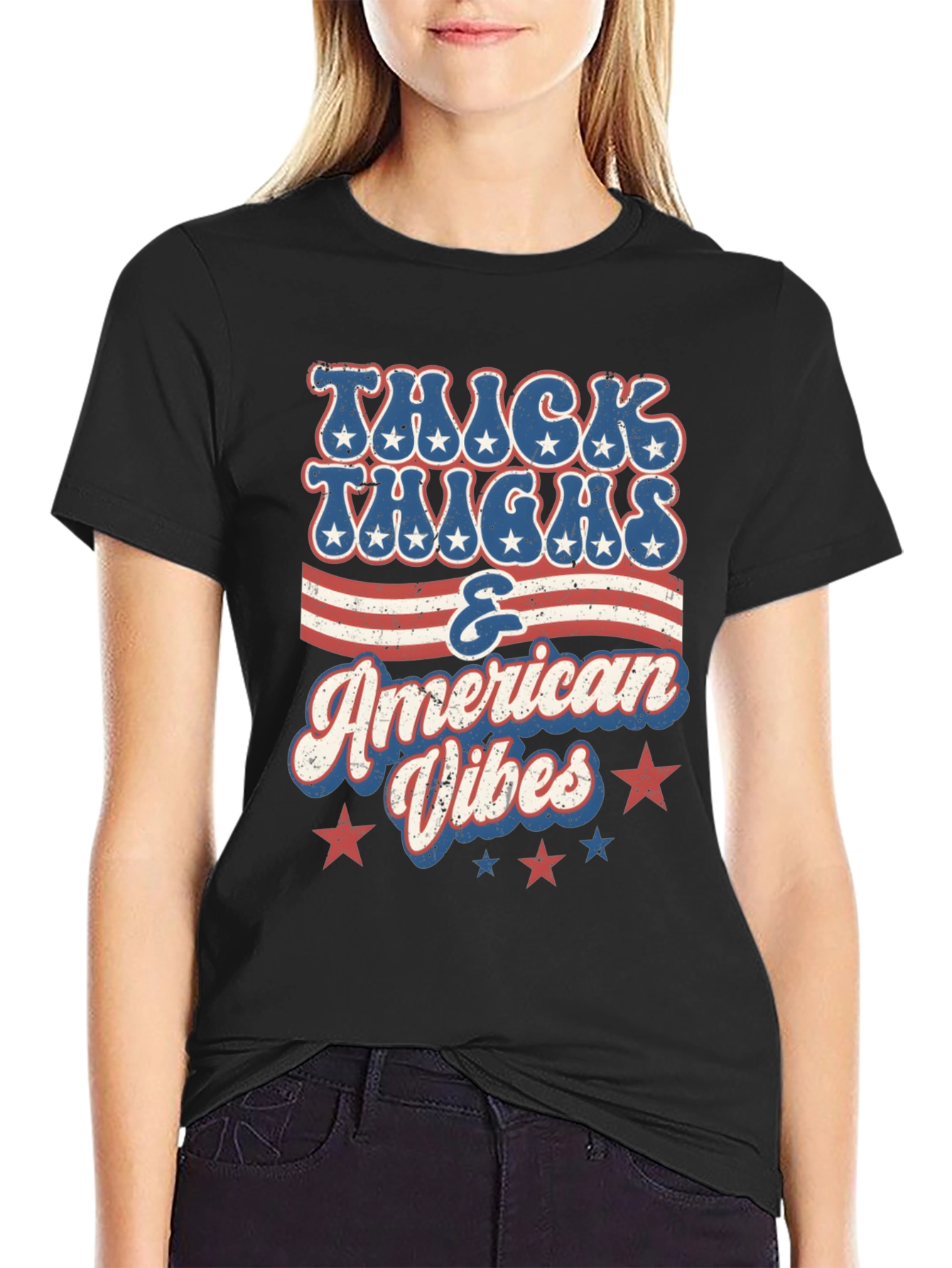 Thick Thighs American Vibes Graphic Tee