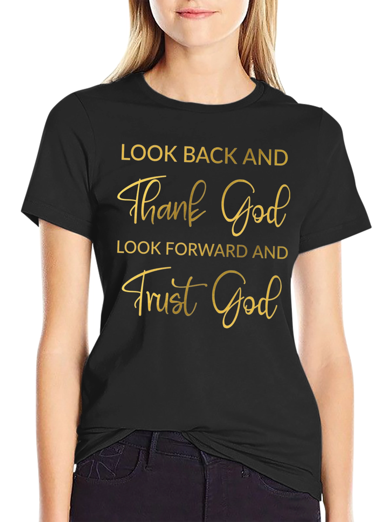 Faith-Inspired Black T-Shirt